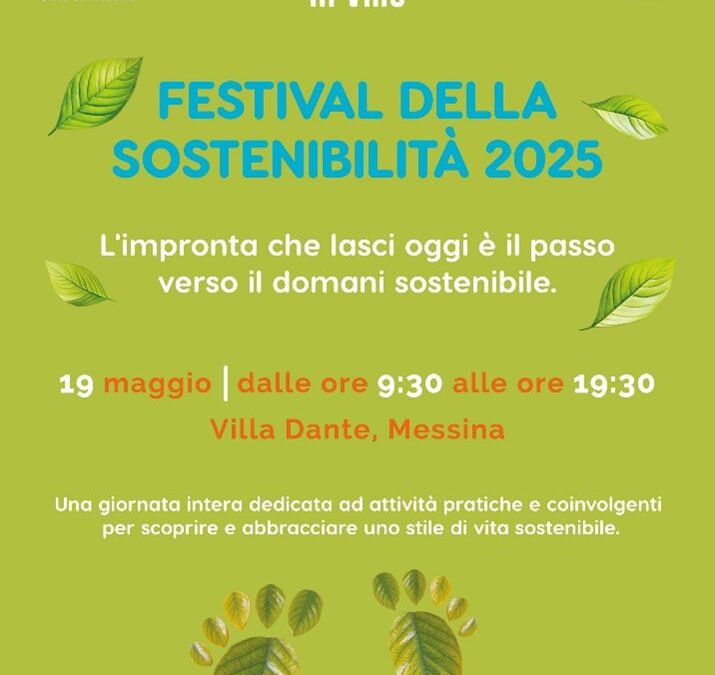 Messina 2030 – Sustainability Festival (Villa Dante – Messina) – 19th May 2025